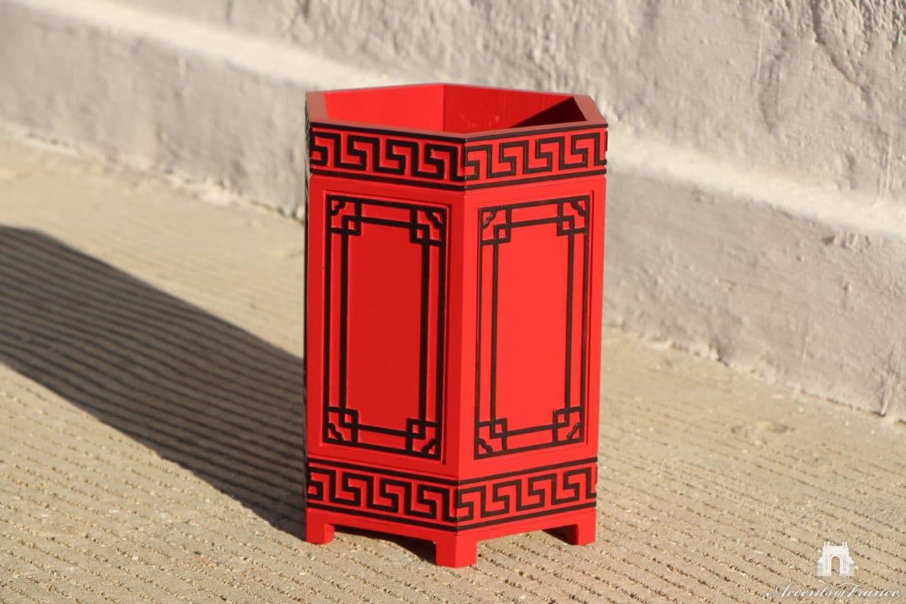 Wood Ming Tall Tabletop Planter Box Accents of France