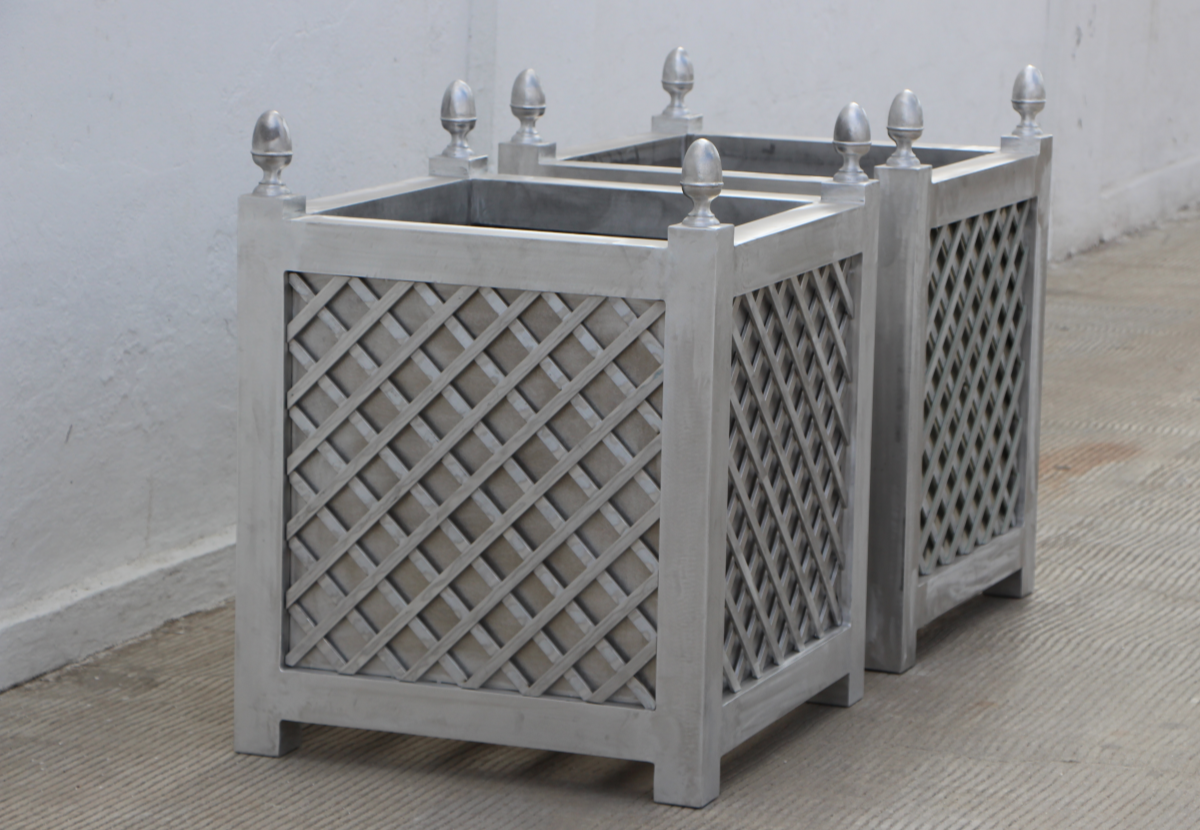 Aluminum Versailles Treillage Planter Box Accents of France